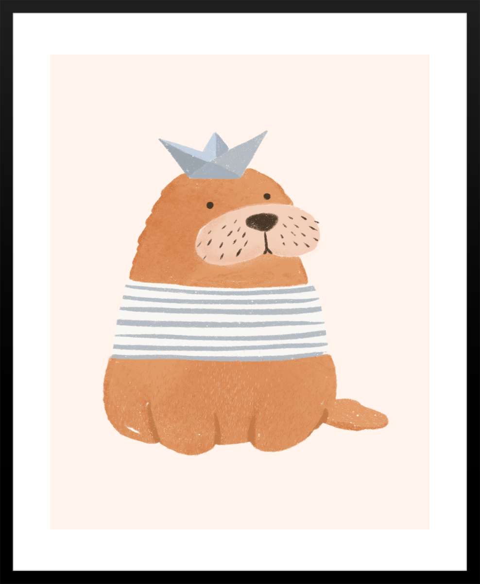 Black Frame with White Border