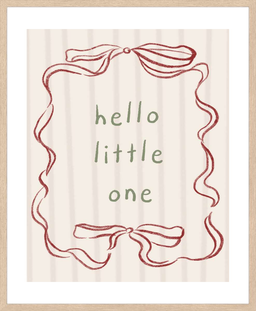 Oak Frame with White Border