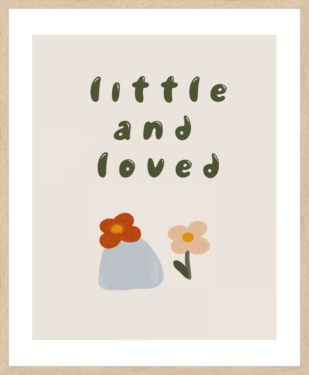 Oak Frame with White Border