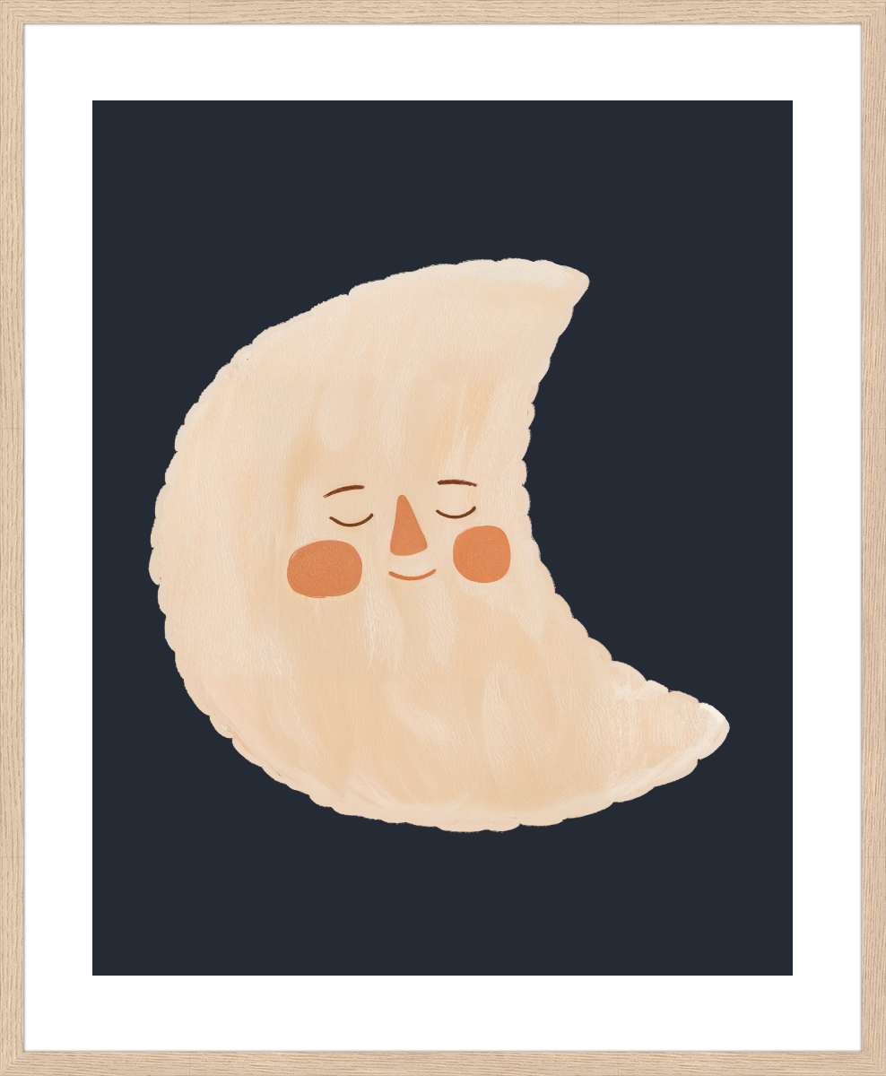 Oak Frame with White Border