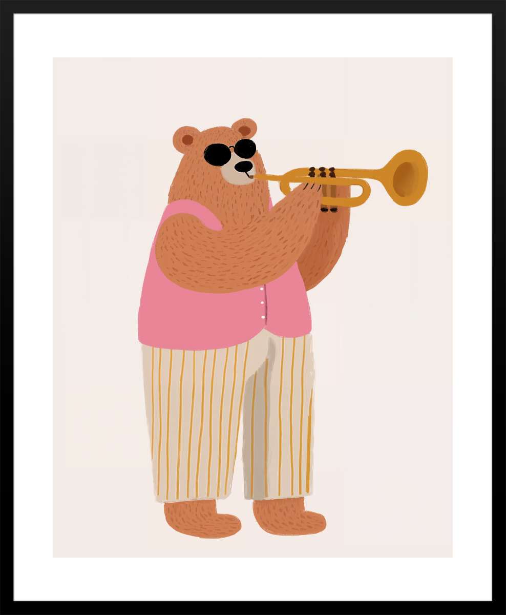 Black Frame with White Border