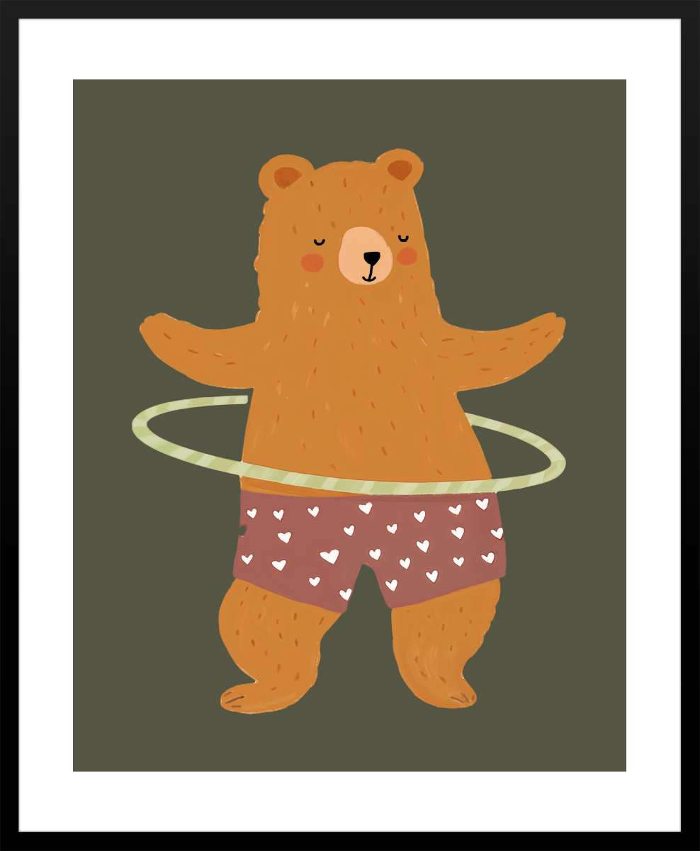 Black Frame with White Border