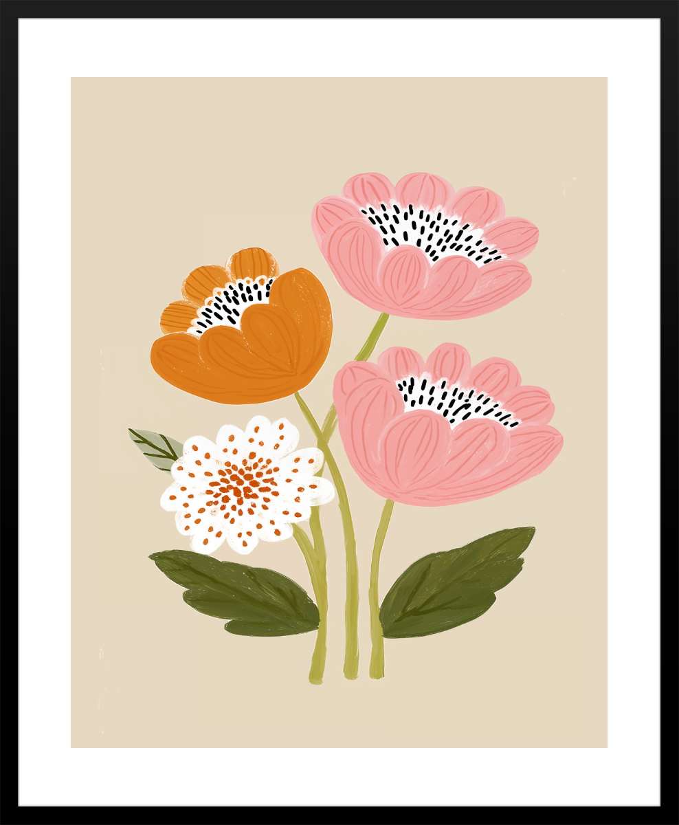 Black Frame with White Border
