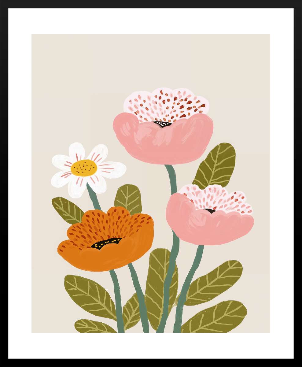 Black Frame with White Border