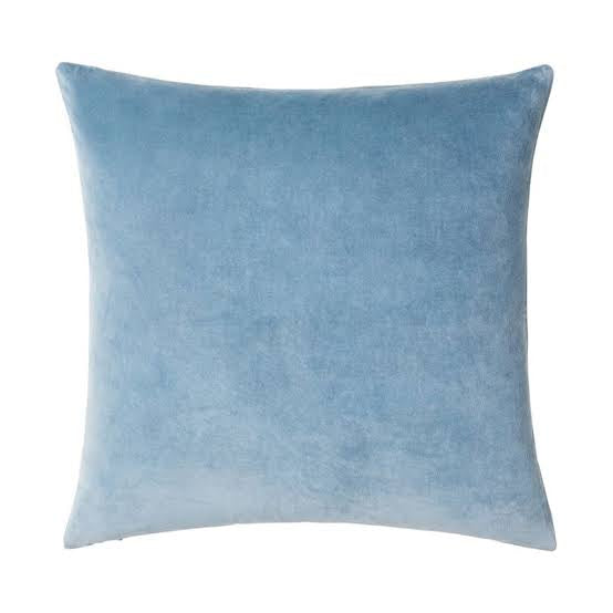 Light Blue Velvet Cushion