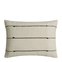 Load image into Gallery viewer, White Black Striped Long Cushion
