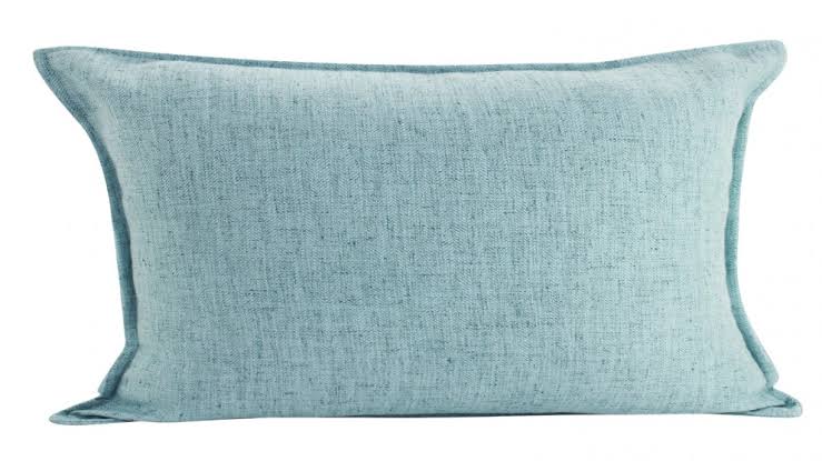 Linen Cushion in Sky Blue