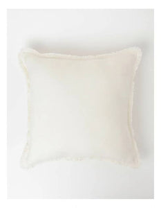 Cream Cushion (frayed edge)