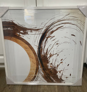 Framed Copper Swirls - Print B