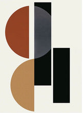 Load image into Gallery viewer, (HIRED) Abstract Geometric in Tans - Print B
