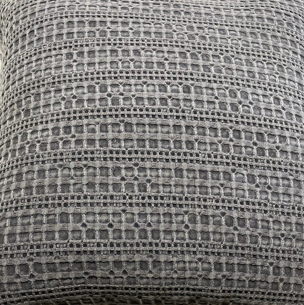 Grey Patterned Cushion