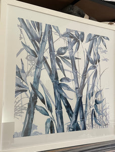 Framed Blue Bamboo - Print A