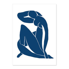 Load image into Gallery viewer, Framed Abstract Woman in Blue
