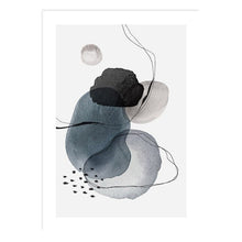 Load image into Gallery viewer, Abstract Watercolour in Blue - Print A
