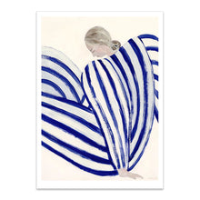 Load image into Gallery viewer, Vintage Woman (Blue and White)
