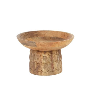 (HIRED) Freja Wood Footed Bowl