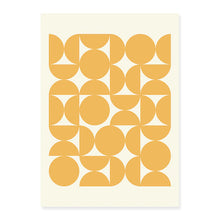 Load image into Gallery viewer, Modern Abstract Shapes  - White and Lemon
