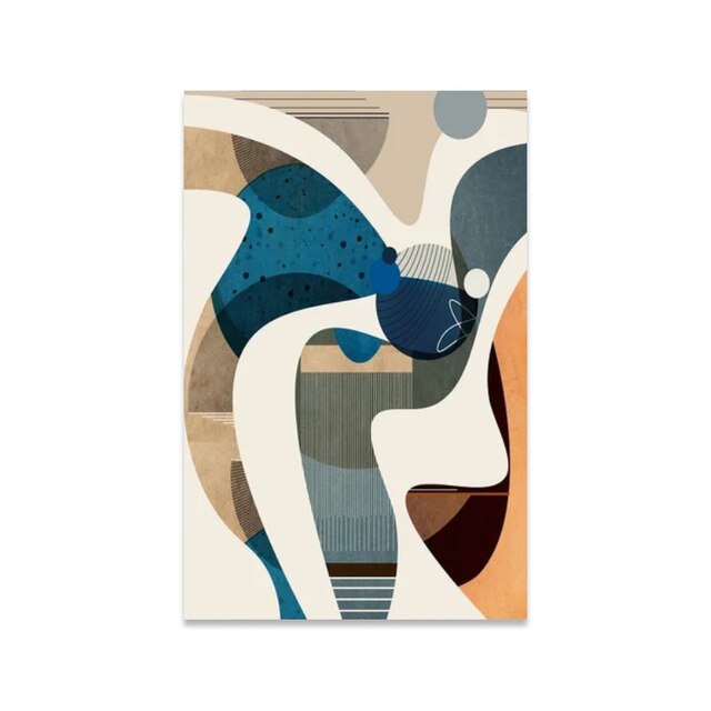 Abstract Geometric Blue - Print B