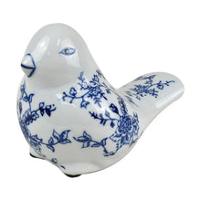 Load image into Gallery viewer, Hamptons Style Blue and White Porcelain Bird
