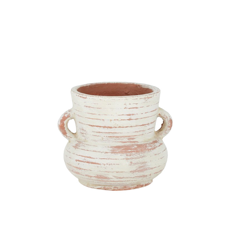 Roly Terracotta Vase (Round)