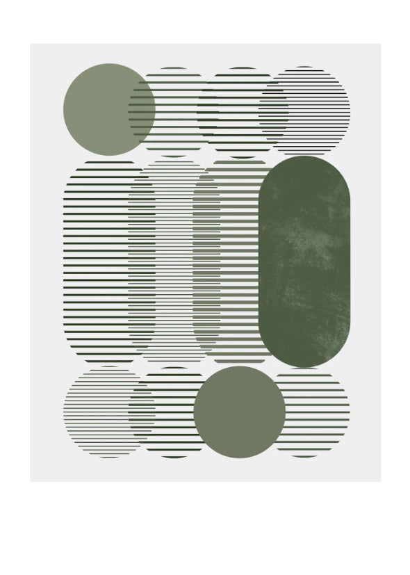 Modern Abstract Olive - Print A