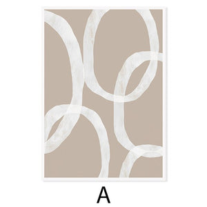 (HIRED) Abstract Brush Beige - Print A