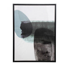Load image into Gallery viewer, Framed Minimalist Watercolour in Blue and Black
