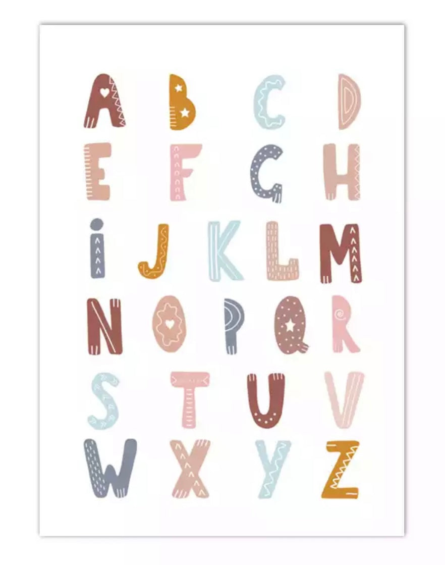 (HIRED) Nursery Print - Alphabet