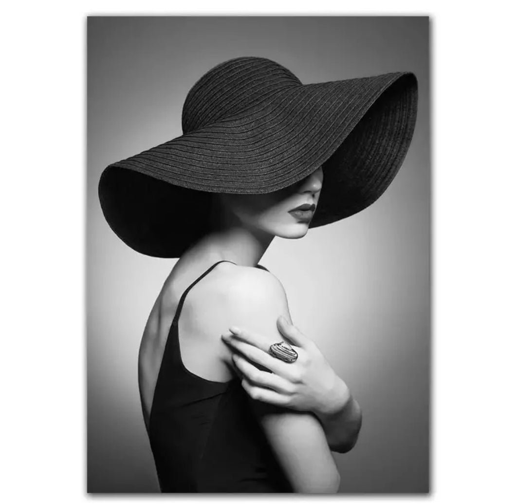 Framed Photo Portrait  Black & White - Print C
