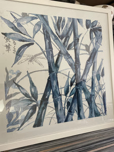 Framed Blue Bamboo - Print B