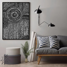 Load image into Gallery viewer, (HIRED) Framed Abstract Black Dot Print A
