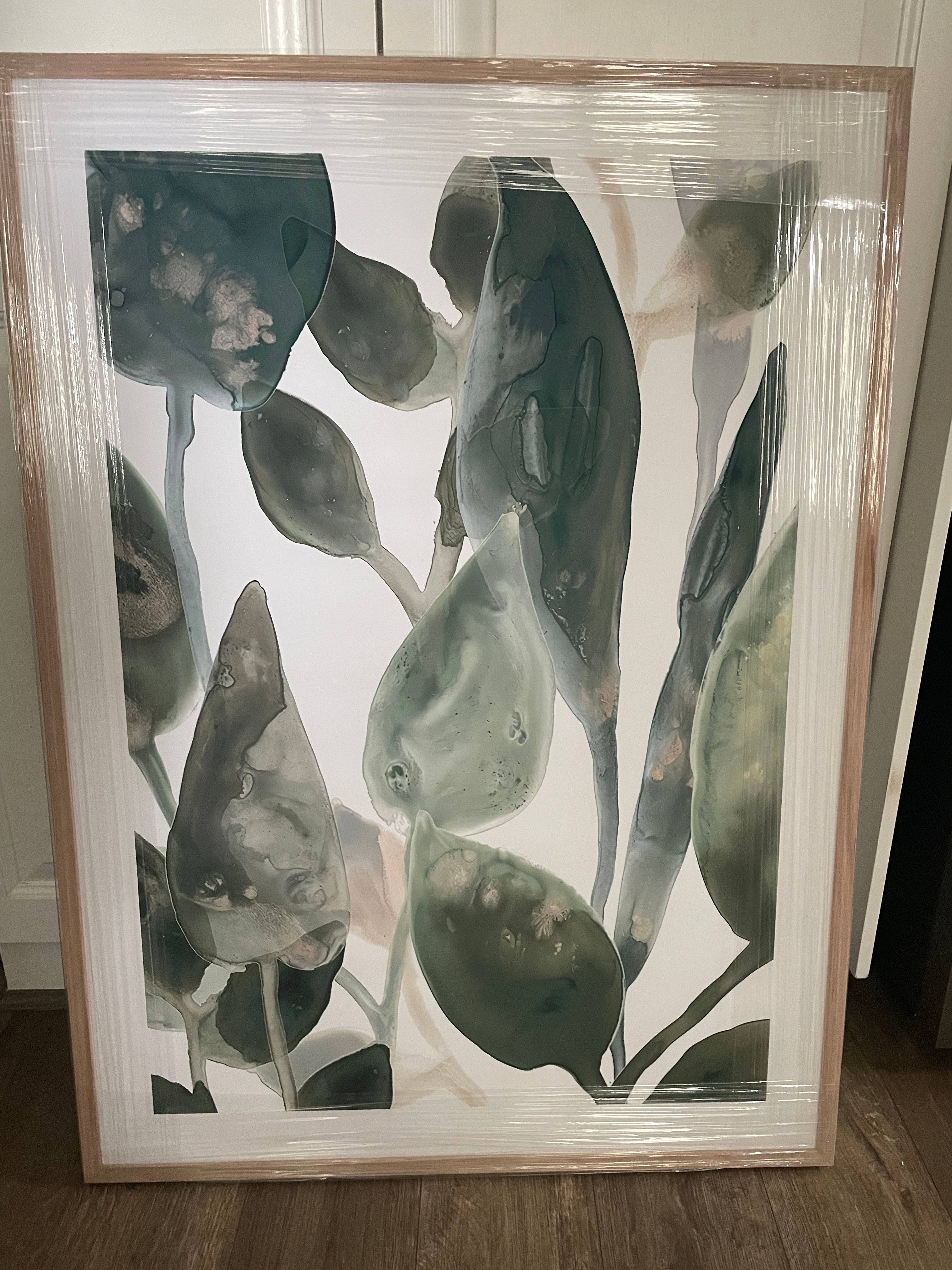 (HIRED) Framed - Water Leaves - Print B