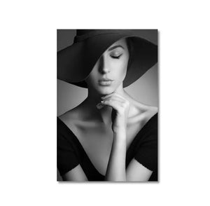 (HIRED) Framed Photo Portrait  Black & White - Print B