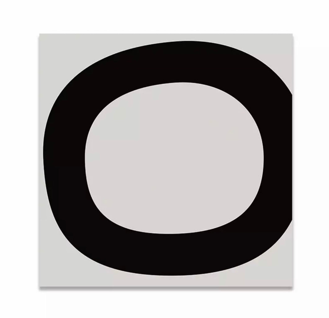(HOLD) Framed Abstract Black Geometric Print B