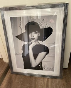 (HIRED) Framed Lady with a Hat
