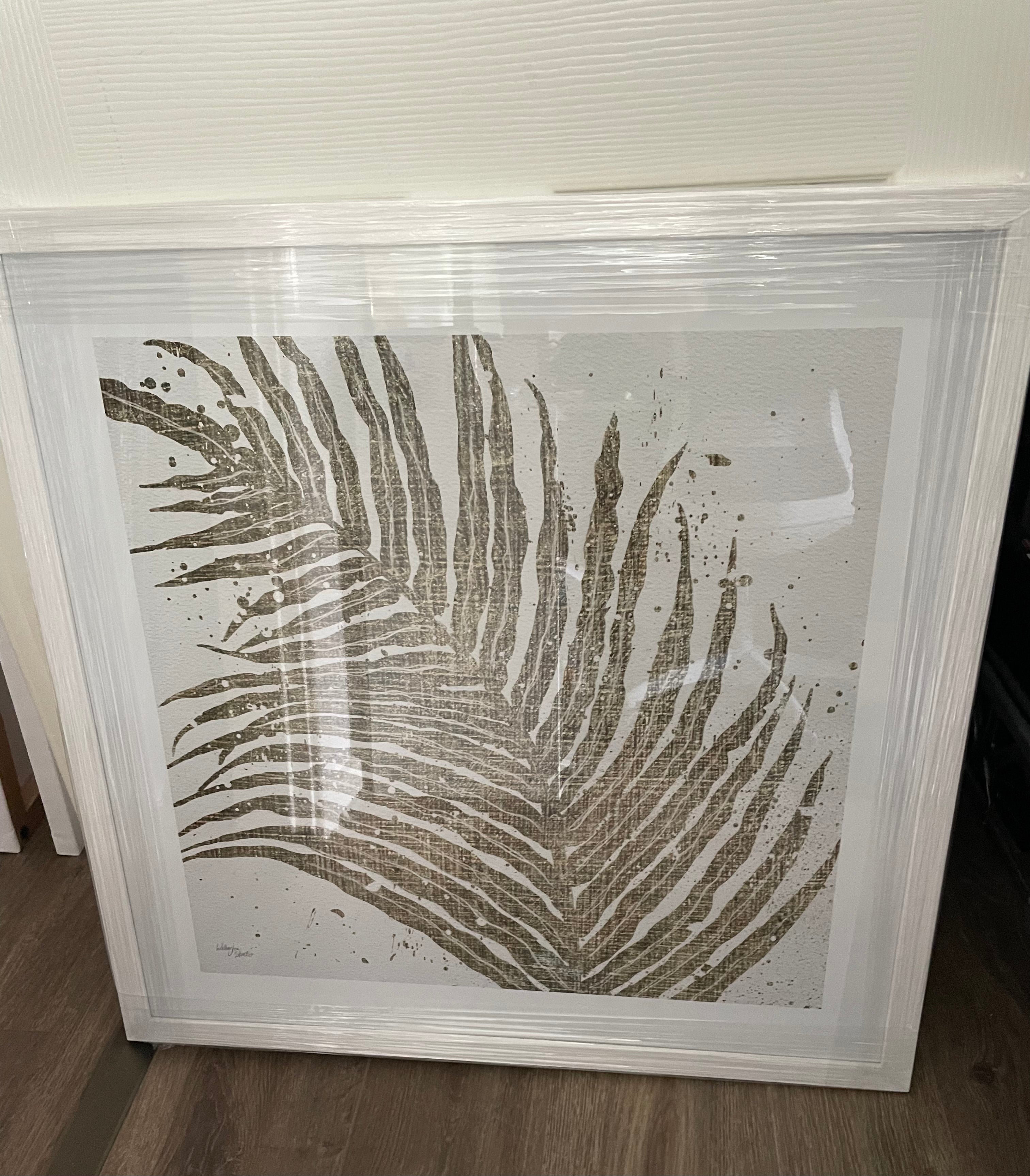 (HIRED) Framed Gold Leaves - Print A