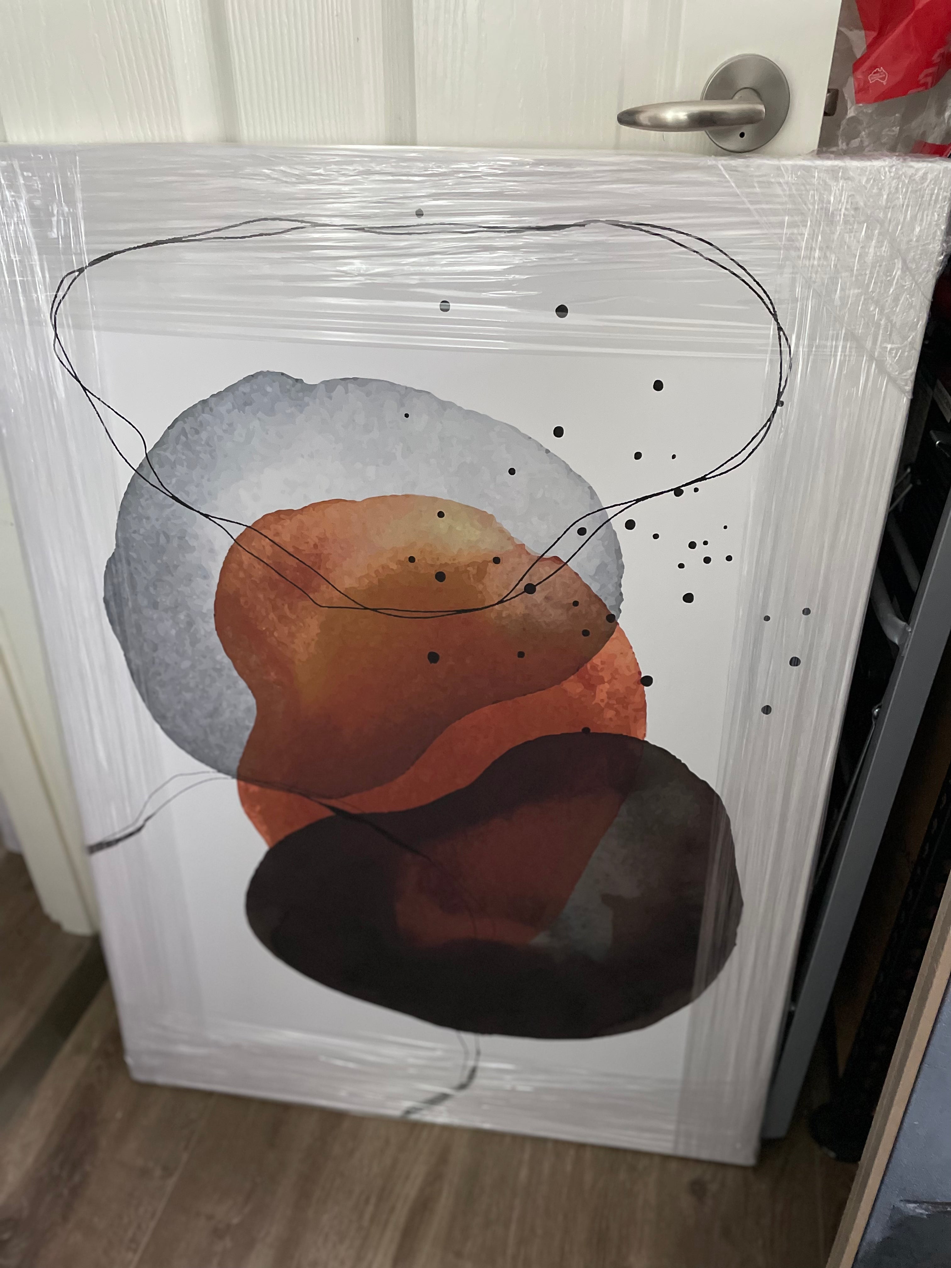 (HIRED) Abstract Watercolour in Tan - Print B