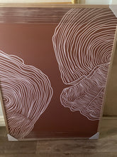 Load image into Gallery viewer, (HIRED) Framed Swirled Lines in Tan - Print A

