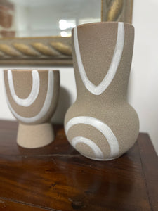 Verina Ceramic Footed Vase