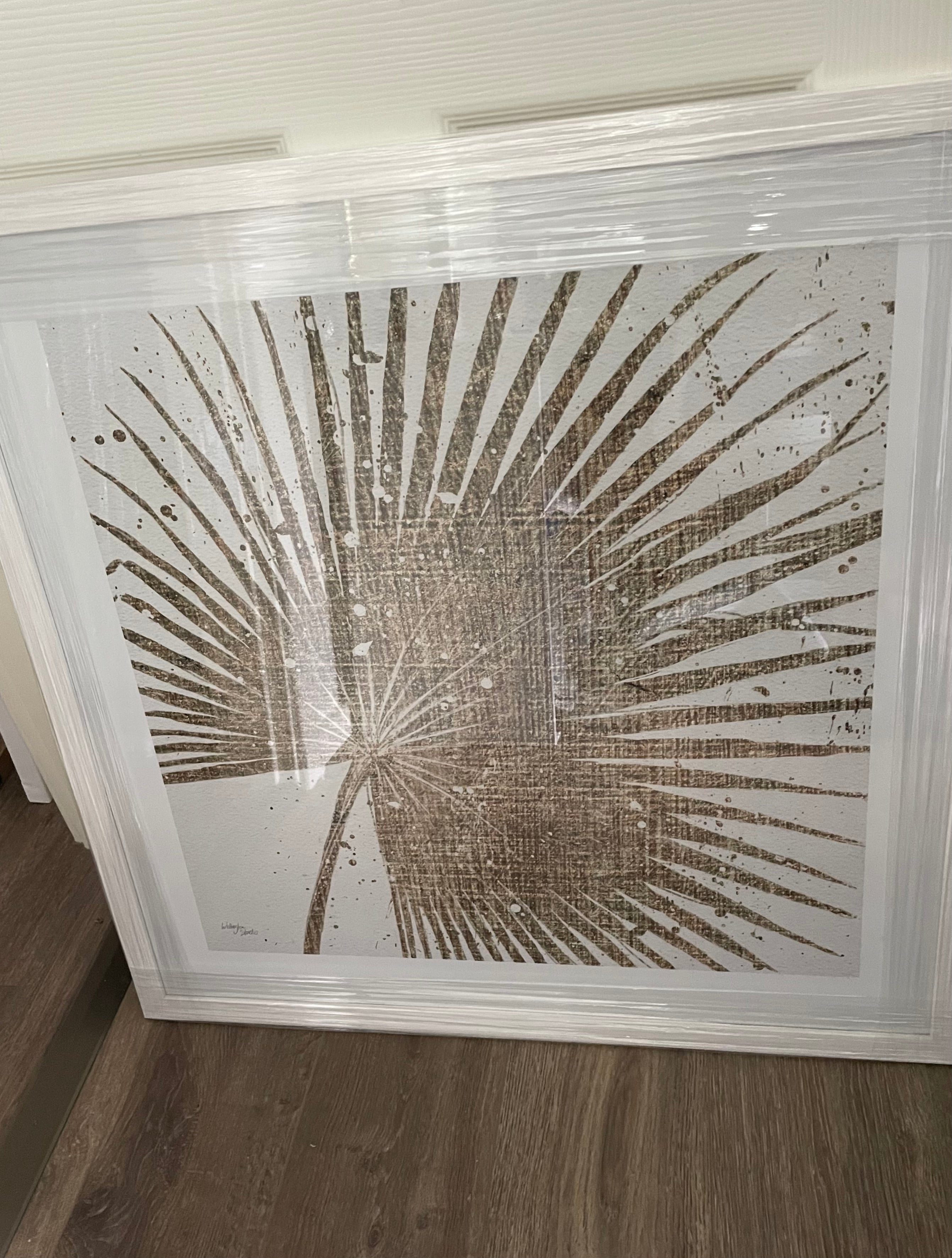 (HIRED) Framed Gold Leaves - Print B