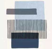 Load image into Gallery viewer, Geometric Blue Stripe - Print B
