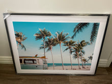 Load image into Gallery viewer, Framed Beach Kombi  - Print  B
